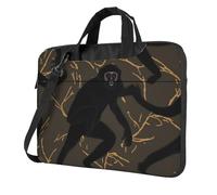 Divertente borsa per computer portatile con bradipo con simpatico animale, borsa a tracolla alla moda per computer portatile da 13/14/15,6 pollici, Scimmia Gibbon Nero, 13 inch