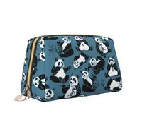 Divertente borsa per il trucco con stampa animalier borsa da toilette versatile borsa cosmetica di grande capacità per le donne, bianco, Taglia unica, Beauty case