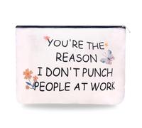 Divertente borsa per il trucco da collega per donne colleghi che lasciano regali per colleghi di addio regali per dipendenti apprezzamento regali per colleghi nuovi regali di lavoro per donne ufficio