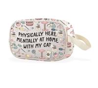 Divertente borsa per il trucco trasparente per amanti dei gatti, regalo per mamma e papà, supporto emotivo, regalo per proprietari di animali domestici, My Cat Cbag Eu, Multiuso