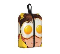Divertente borsa per scarpe con maschera per gli occhi, organizer per scarpe da viaggio, impermeabile, 3 in 1, per scarpe da ginnastica