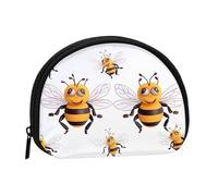 Divertente borsa portaoggetti con api mini portamonete con cerniera per monete, chiavi, puoi anche riporre piccoli oggetti che desideri, Nero , Taglia unica, Portamonete