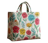 Divertente borsa tote trapuntata, borsa patchwork a tema animali fattoria, borsa per il trucco del libro dei gatti, borsa in tela estetica riutilizzabile per shopping, lavoro, viaggi, compleanno, San