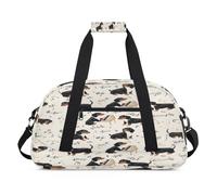 Divertente borsone con cane bassotto per donne, uomini, bambini, ragazze, ragazzi, durante la notte, weekender, borsa da viaggio da 24 litri, per sport, palestra, pratica, Colore, 24 L, Organizer per