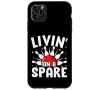 Divertente boss del bowling retrò Livin' On A Spare Custodia per iPhone 11 Pro Max