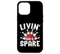 Divertente boss del bowling retrò Livin' On A Spare Custodia per iPhone 12 Pro Max