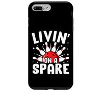 Divertente boss del bowling retrò Livin' On A Spare Custodia per iPhone 7 Plus/8 Plus