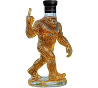 Divertente bottiglia di whisky Bigfoot, bicchiere da whisky a forma di Bigfoot, decanter per vino unico, decanter per vino rustico, loge, capanna e bar, decorazione da scrivania (nero)