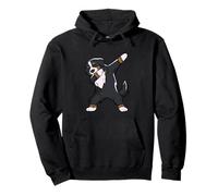 Divertente Bovaro del Bernese Dabbing Felpa con Cappuccio