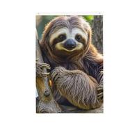 Divertente bradipo benvenuto bandiera da giardino 0,6 x 0,9 m nessuna dissolvenza doppia faccia bandiere da cortile bandiera esterna decorazione per cortile portico prato