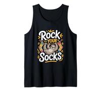 Divertente Bradipo Rock Your Socks Comico Appeso Canotta