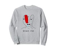 Divertente Brainrot Meme Brain Rot Felpa
