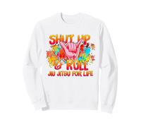 Divertente Brasiliano Jiu-Jitsu Shut Up & Roll BJJ Training Felpa