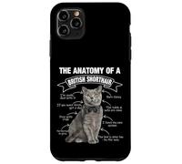 Divertente British Shorthair Gatto Mamma Papà Miao Custodia per iPhone 11 Pro Max