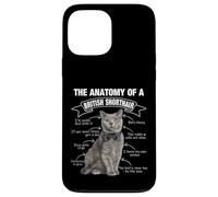 Divertente British Shorthair Gatto Mamma Papà Miao Custodia per iPhone 13 Pro Max