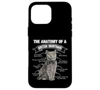 Divertente British Shorthair Gatto Mamma Papà Miao Custodia per iPhone 16 Pro Max