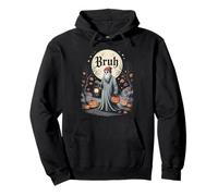 Divertente Bruh Ghost Halloween Lanterna Spooky Fun Boo Felpa con Cappuccio