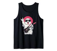 Divertente Buddha Rock Music Guitar Player Retro Design Canotta
