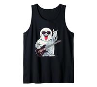 Divertente Buddha Rock Music Guitar Player Retro Design Canotta