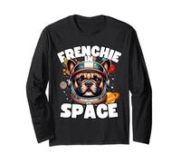 Divertente Bulldog francese "Frenchie Nello Spazio" Frenchie Amante Maglia a Manica