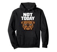 Divertente Bulldog Grumpy Dog antisociale Non Parlare con Me Felpa con Cappuccio