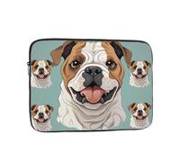 Divertente Bulldog inglese Custodia per laptop 13 pollici, TSA Custodia protettiva antiurto per notebook resistente all'acqua Custodia per il trasporto del computer Valigetta Borse da uomo donna Borsa