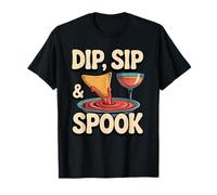 Divertente buongustaio di Halloween Dip Sip & Spook Maglietta