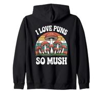 Divertente Caccia ai Funghi Forager I Love Puns So Mush Felpa con Cappuccio