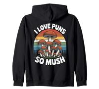 Divertente Caccia ai Funghi Forager I Love Puns So Mush Felpa con Cappuccio
