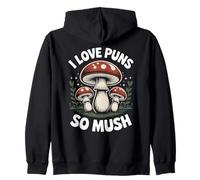 Divertente Caccia ai Funghi Forager I Love Puns So Mush Felpa con Cappuccio