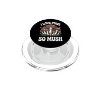 Divertente caccia ai funghi Forager I Love Puns So Mush PopSockets PopGrip per MagSafe
