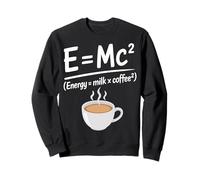 Divertente caffè Latte Fisica Matematica Meme Mattina Caffeina Felpa