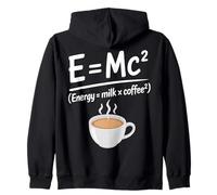 Divertente caffè Latte Fisica Matematica Meme Mattina Caffeina Felpa con Cappuccio