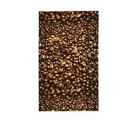 Divertente caffè tostato chicchi di stampa all'aperto bandiera decorativa per tutte le stagioni modello su un solo lato cortile portico patio