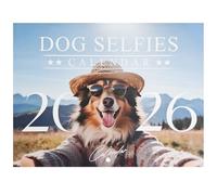Divertente calendario 2026 con cani, grazioso calendario da parete di 12 mesi con adorabili selfie di cani, calendario 2026 per casa e ufficio, regalo divertente di Babbo Natale segreto per gli amanti
