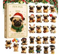 Divertente Calendario 'Avvento Countdown di Natale 24 giorni con mini | Calendario Countdown Feste 2026 Regali Festivi per Calze Bambini Adulti Scrivania Libreria Mensola Mobile