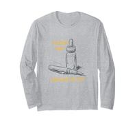 Divertente Calligrafia Gioco di Parole Un Pennino sopra Il Resto Maglia a Manica