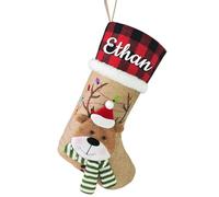 Divertente calza di Natale personalizzata fai da te con nome, calze di Natale personalizzate, regali di Natale personalizzati per la decorazione delle feste di famiglia