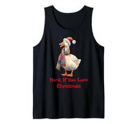 Divertente Camicia a Forma di Oca «Honk If You Love Christmas Goose» Canotta