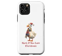 Divertente camicia a forma di oca «Honk If You Love Christmas Goose» Custodia per iPhone 11 Pro