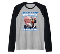 Divertente Camicia Bernie Sanders Lotta Oligarchia Maglia con Maniche Raglan