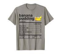 Divertente Camicia del Ringraziamento Banana Pudding Valori nutrizionali Cibo Maglietta