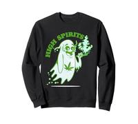 Divertente Camicia di Cannabis | Marijuana High Spirits per Fumatori di Erba Felpa