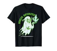 Divertente camicia di cannabis | Marijuana "High Spirits" per fumatori di erba Maglietta