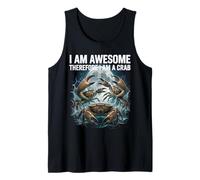 Divertente Camicia di Granchio I Am Awesome Ocean Meme per i Cacciatori di granchi Canotta