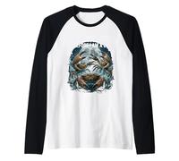 Divertente Camicia di Granchio I Am Awesome Ocean Meme per i Cacciatori di granchi Maglia con Maniche Raglan