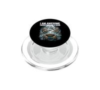 Divertente camicia di granchio I Am Awesome Ocean Meme per i cacciatori di granchi PopSockets PopGrip per MagSafe