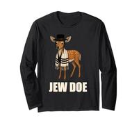 Divertente camicia ebraica ortodossa, cervo ebreo con Tallit e Hoiche Maglia a Manica