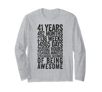 Divertente Camicia per 41° Compleanno Old Meter Divertente 41 Anni Regali Maglia a Manica