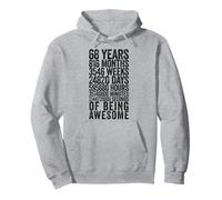 Divertente Camicia per 68° Compleanno Old Meter Divertente 68 Anni Regali Felpa con Cappuccio